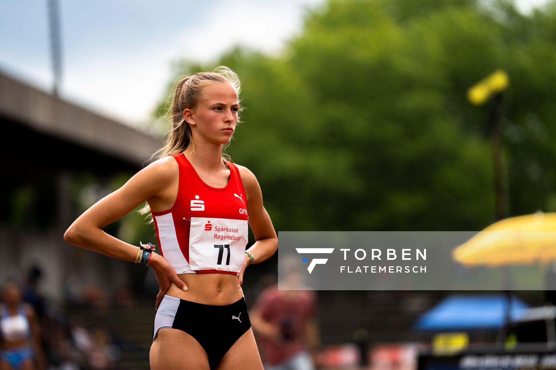 Karolina Mia Haas (LG Olympia Dortmund) ueber 400m am 04.06.2022 waehrend der Sparkassen Gala in Regensburg